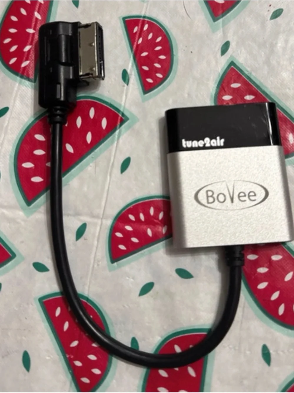 tune2air Silver and Black Bluetooth Audio Adapter for Cell Phones